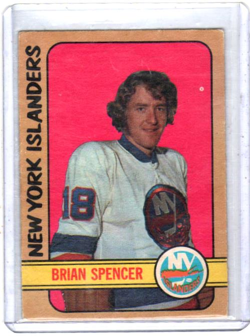 1972 O-Pee-Chee  Brian Spencer  Card #61 - New York Islanders